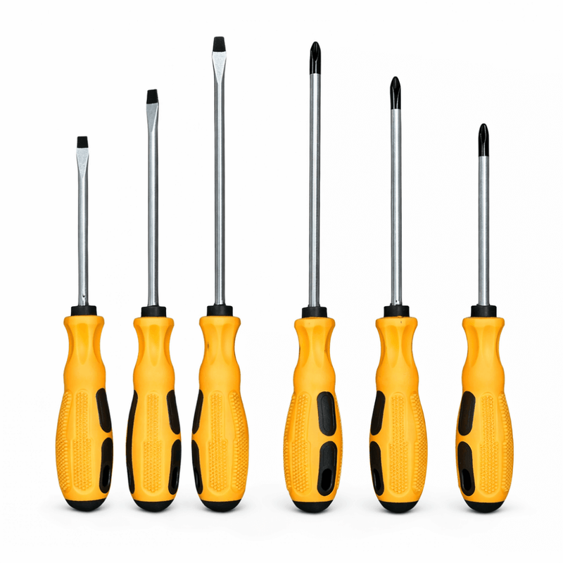 Jogo de Chaves Fenda e Phillips 6 Peças Imantadas