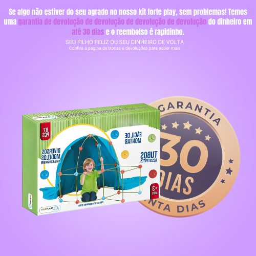 FortePlay™ - Kit de Construção de Fortes Infantis + Brinde