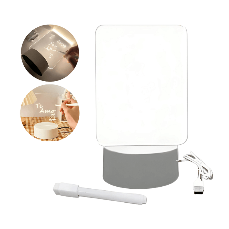 Quadro Luminária de Led para Recados e Escritas