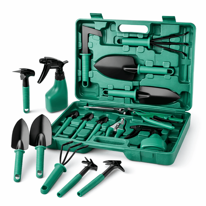 Kit de Jardinagem com Ferramentas e Maleta 10 Peças