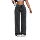 Calça jeans marmorizado feminino