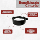 Cinturão de couro sintético para academia e crossfit