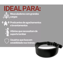 Cinturão de couro sintético para academia e crossfit
