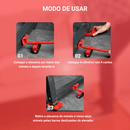 Kit para Mover Móveis Pesados com Rodinhas