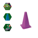 Kit de Treino Funcional para Agilidade com Cones e Chapéus Chinês