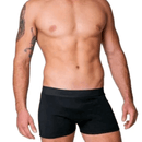 Kit com 5 Cuecas Boxer em Microfibra Preta