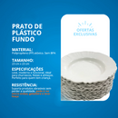 Kit 10/30/50 Prato Fundos de plástico de alta qualidade