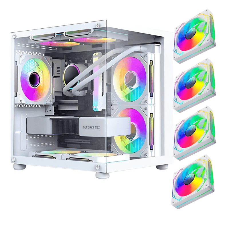 Gabinete gamer com 4 fans RGB GB1797