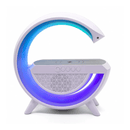 Luminária de Mesa RGB com despertador e caixa de som embutidos