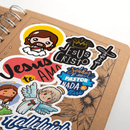 Adesivo Cristão - 50 unid