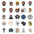 Adesivo Cristão - 50 unid