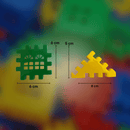 Bloquinhos de montar Infantil com 160 peças