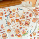 Cartelas de 50 adesivos impermeáveis e fofos