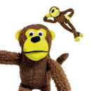 Macaco de pelúcia interativo para cães