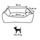 Cama moderna para cachorro de porte pequeno e médio