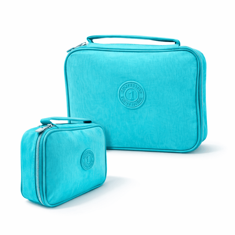 Estojo Escolar em Matelassê com 2 Compartimentos