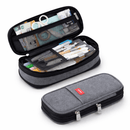 Estojo de Duas Divisórias em Tecido