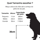 Comedouro e bebedouro elevado c/ tijela inox