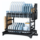 Escorredor de louças de aço inox com drenagem