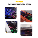 Teclado gamer semi mecânico Com led rgb