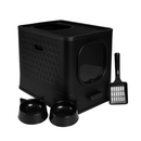 Caixa de areia fechada para gatos