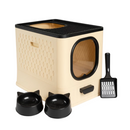 Caixa de areia fechada para gatos