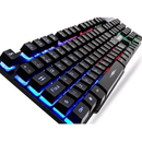 Teclado gamer semi mecânico Com led rgb