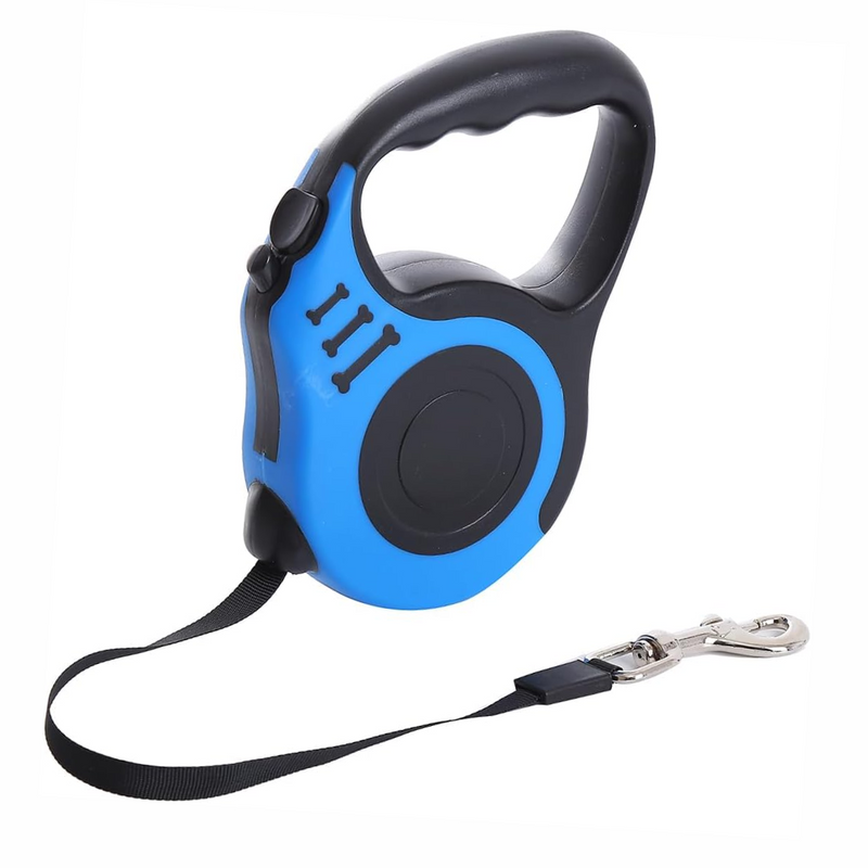 Guia retrátil de 5 metros com trava até 11.33kg