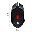 Mouse Gamer RGB USB com Alta Precisão e Design Ergonômico
