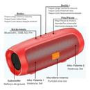 Caixa de som portátil com bluetooth