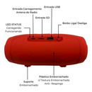 Caixa de som portátil com bluetooth