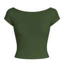 Cropped de tecido duplo com costas nua