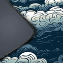 Mouse pad gamer oriental com bordas costuradas