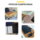 Mouse pad grande 70x30 de couro ecológico