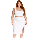 Conjunto Top&Saia plus size