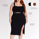 Conjunto Top&Saia plus size