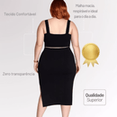 Conjunto Top&Saia plus size
