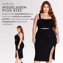Conjunto Top&Saia plus size
