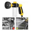 Pistola de alta pressão com 8 jatos com reservatório para lavagem de carros e motos