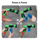 Pistola de alta pressão com 8 jatos com reservatório para lavagem de carros e motos