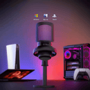 Microfone gamer USB com led RGB