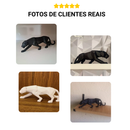 Escultura Decorativa Pantera Geométrica