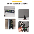 Nível profissional de 3 bolhas com trena Integrada e laser