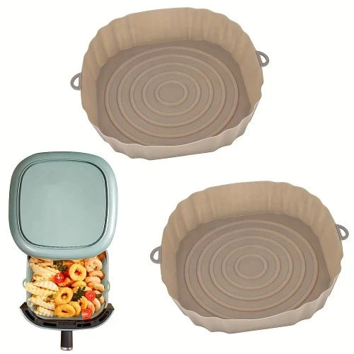 Bandeja Silicone para Airfryer lavável + Dois Brindes