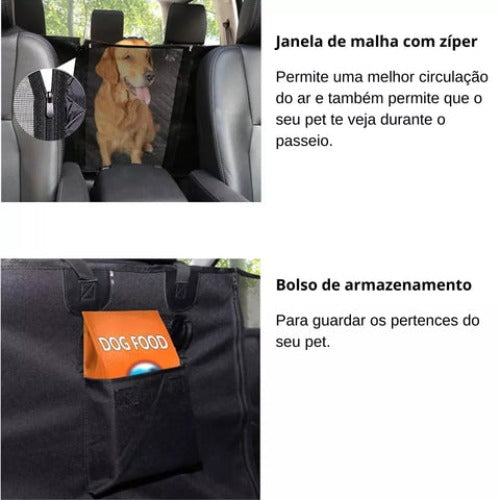 Capa de assento de carro antisujeira para cachorro