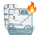 Gaiola safari para hamster Anão, Sirio e Roedores