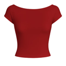 Cropped de tecido duplo com costas nua