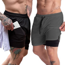 Kit 2 bermudas para academia 2 em 1 ( Compre 1, leve 2 )