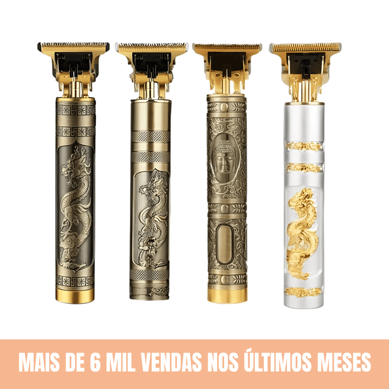 Máquina sem fio profissional dragão para corte de cabelo e barba