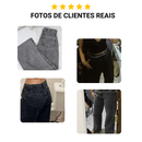 Calça jeans marmorizado feminino